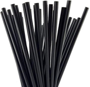 500x Herbruikbare Rietjes recht 23,3 cm x 6.7mm PP – Duurzaam en Sterk Zwart