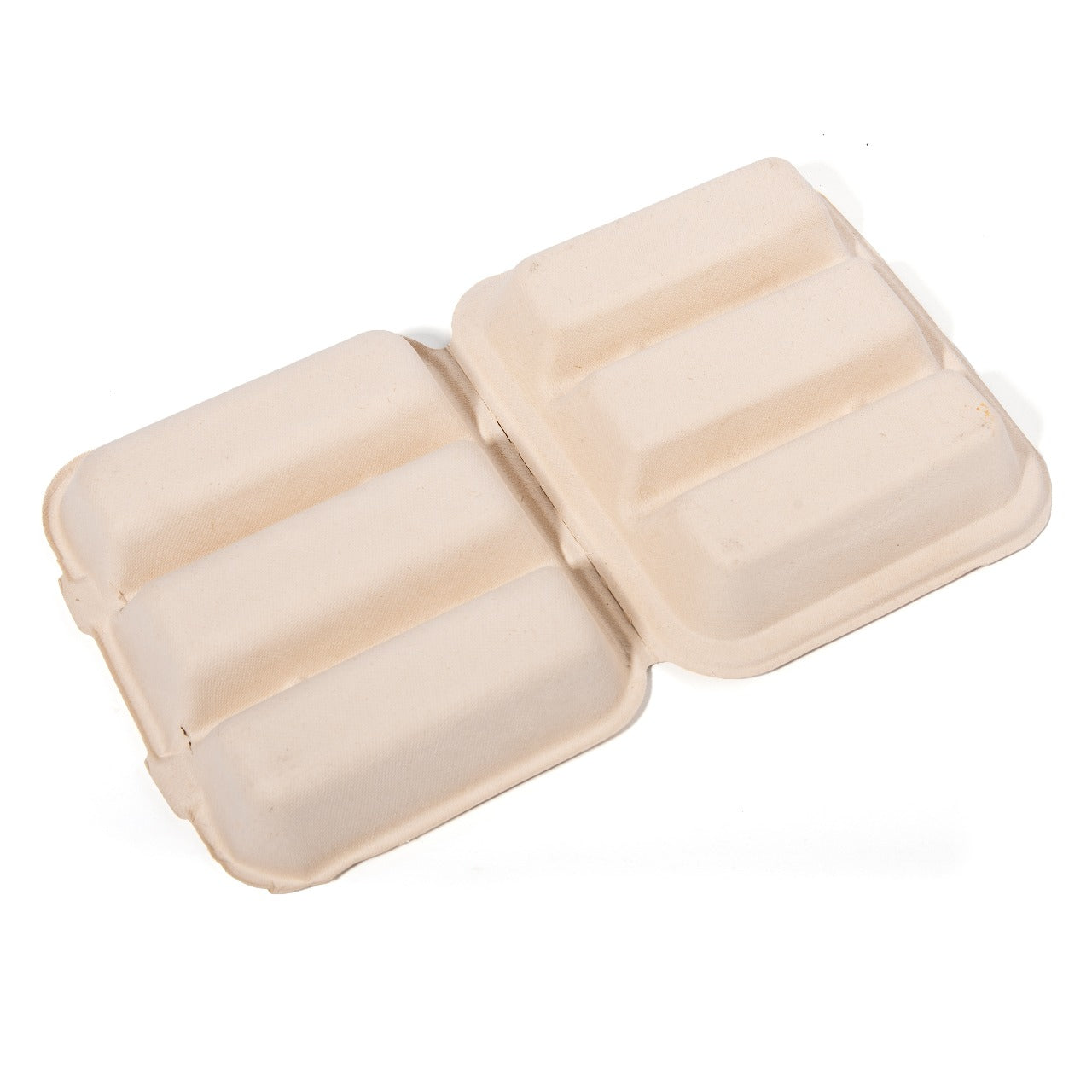 100x Taco Box voor takeaway van suikerriet (BIO) – 212mm x 183mm x 82mm