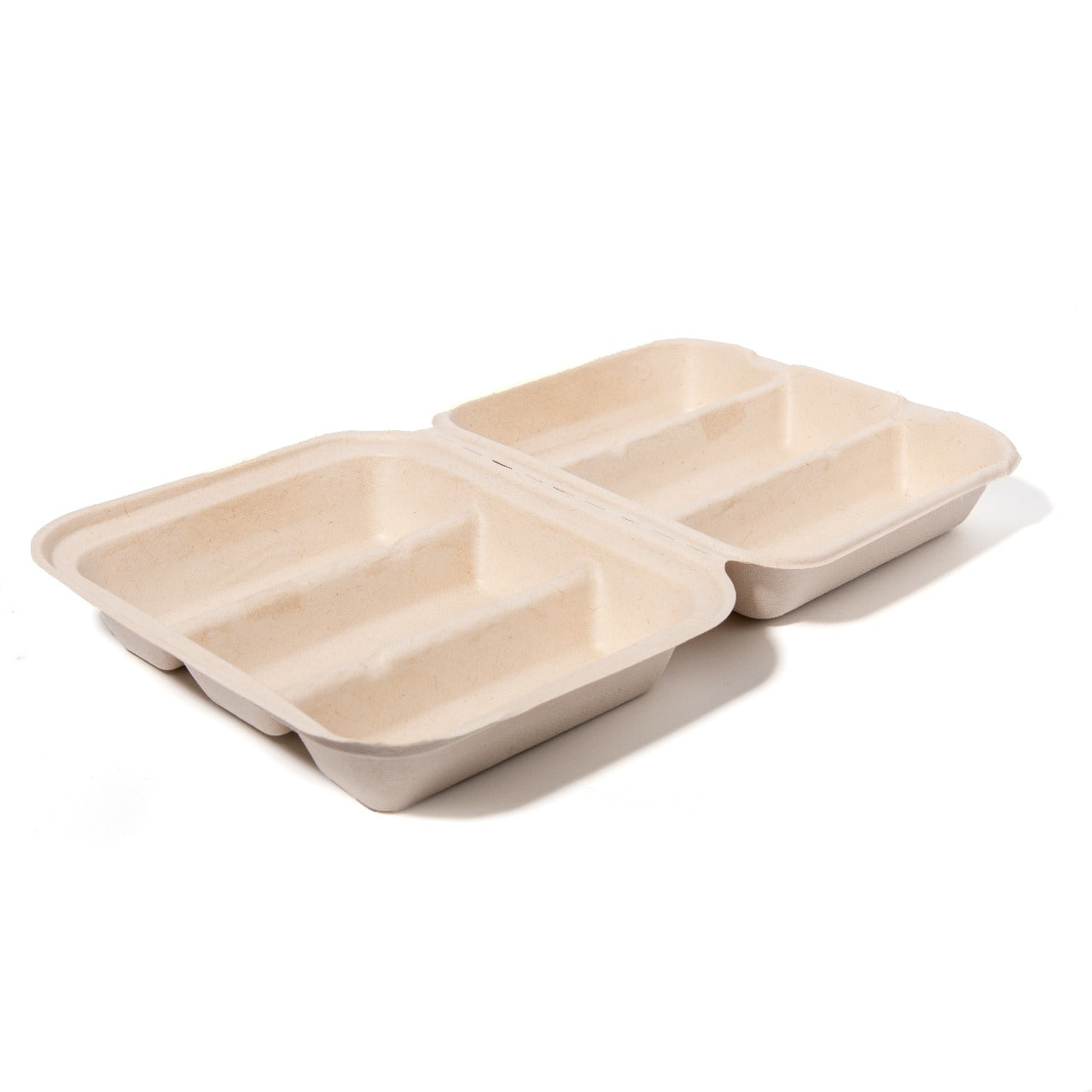 100x Taco Box voor takeaway van suikerriet (BIO) – 212mm x 183mm x 82mm