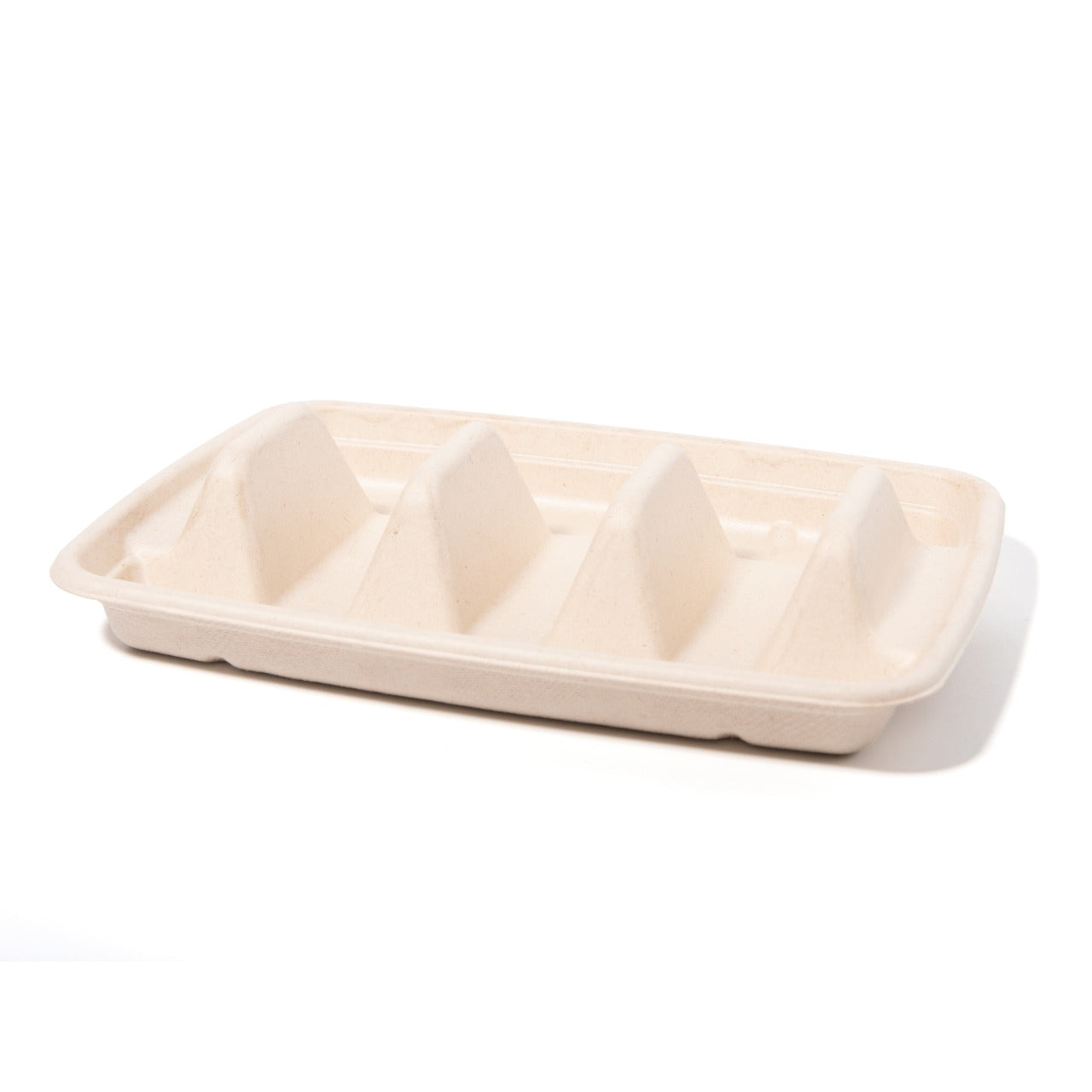100x Suikerriet tacohouders voor, taco tray houder, taco staat voor 3 taco's BIO Plasticvrij