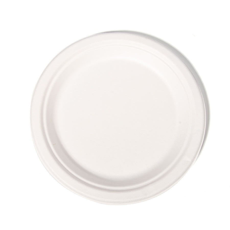 500x Bord Ø23 cm suikerriet BIO bagasse Plasticvrij 9 inch