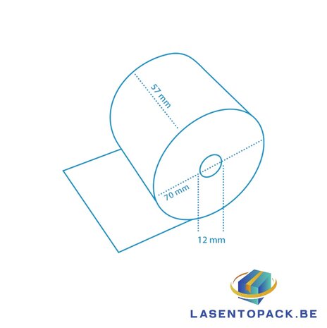 50x Kassarol Thermisch 57x70x12 - 48 GRAMS BPA FREE!