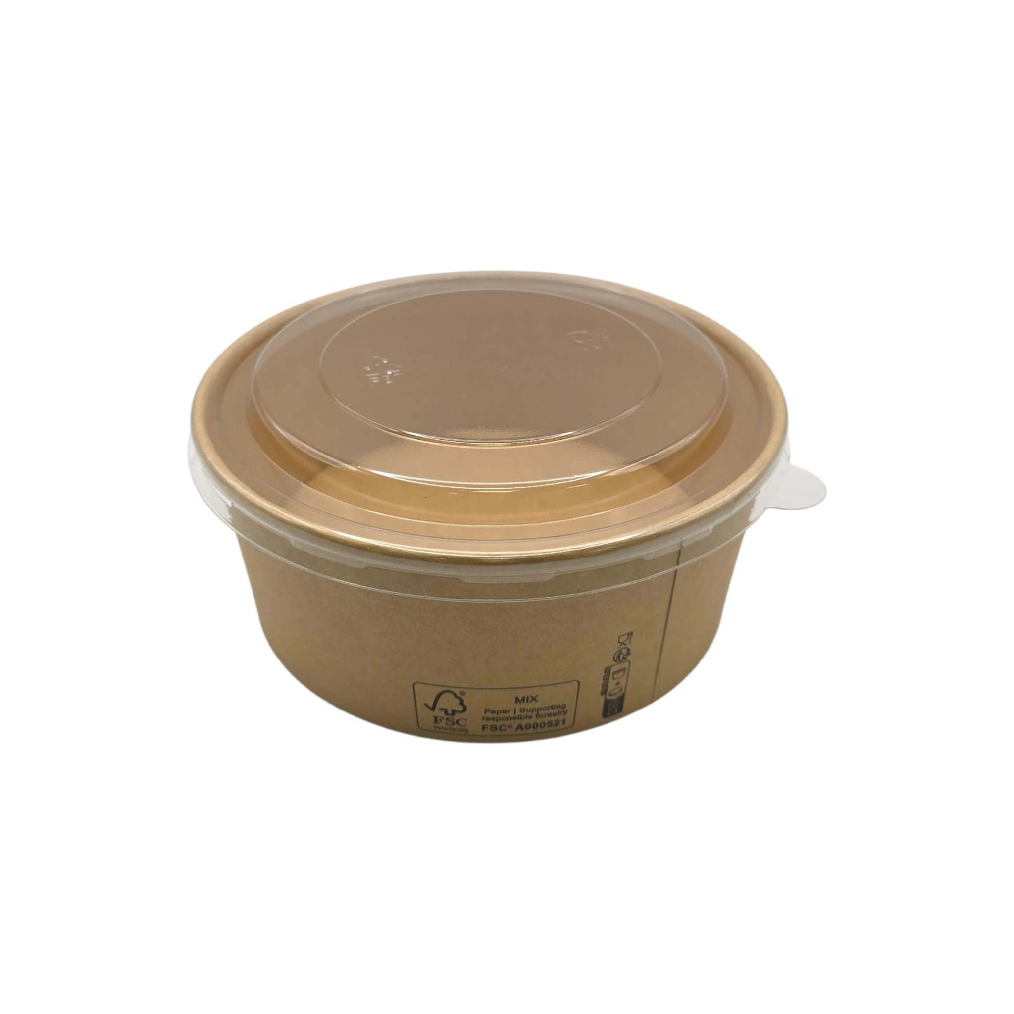 500x Soepbeker 240ml Ø98mm 8oz Kraftpapier