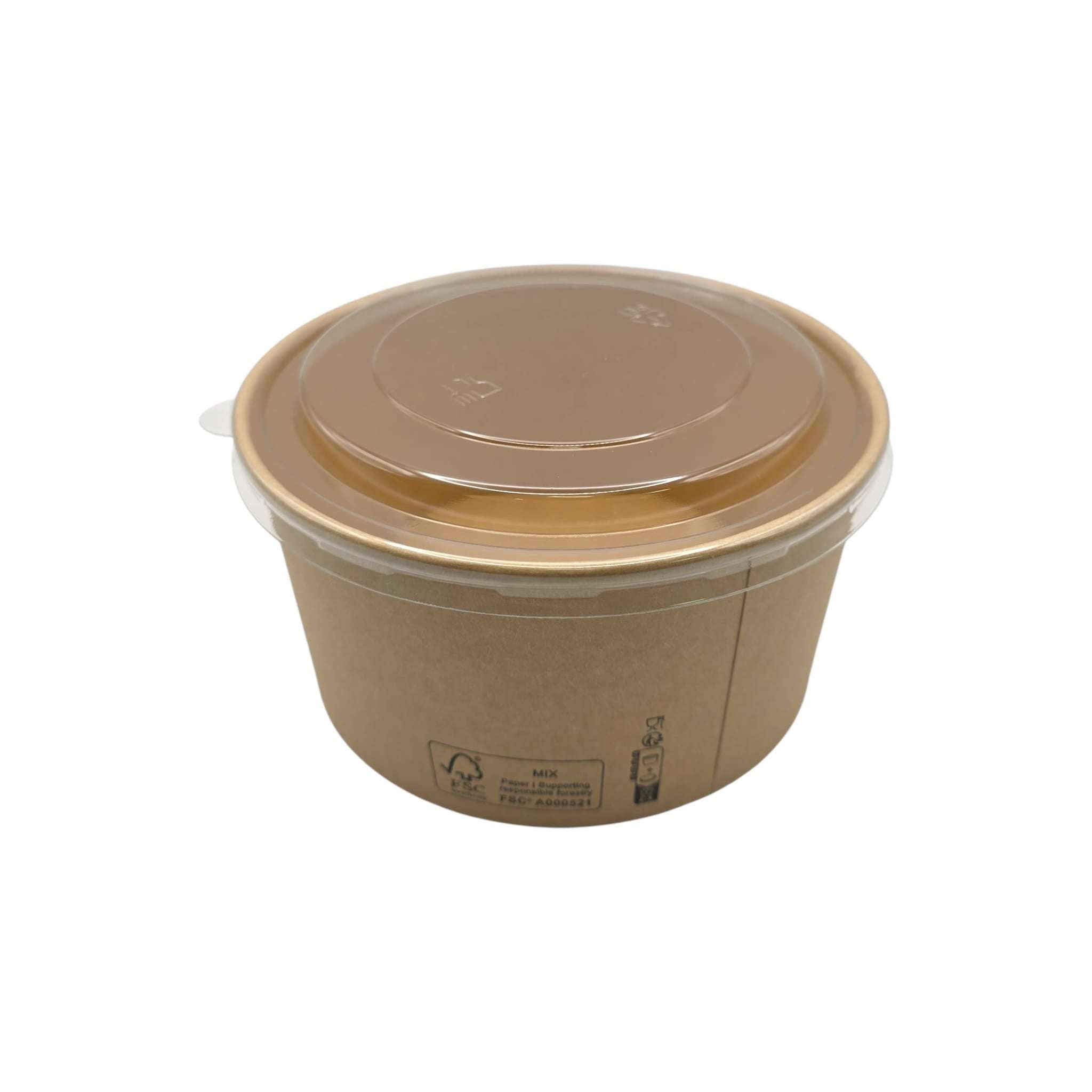 500x Soepbeker 240ml Ø98mm 8oz Kraftpapier
