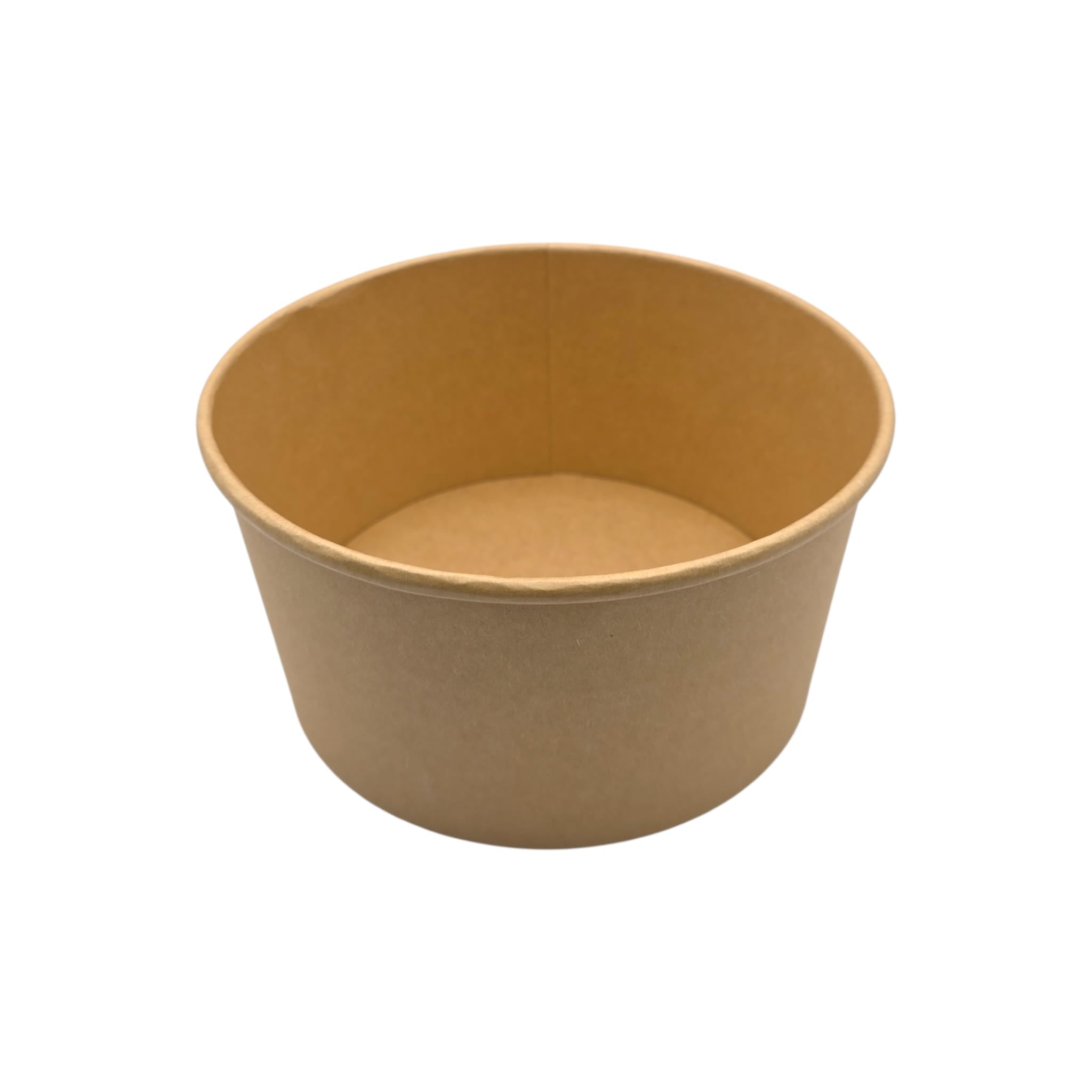 Kraft kartonnen salade en poke bowls bakje 1000 ml met PE-coating, lekvrij en geschikt voor warme en koude gerechten