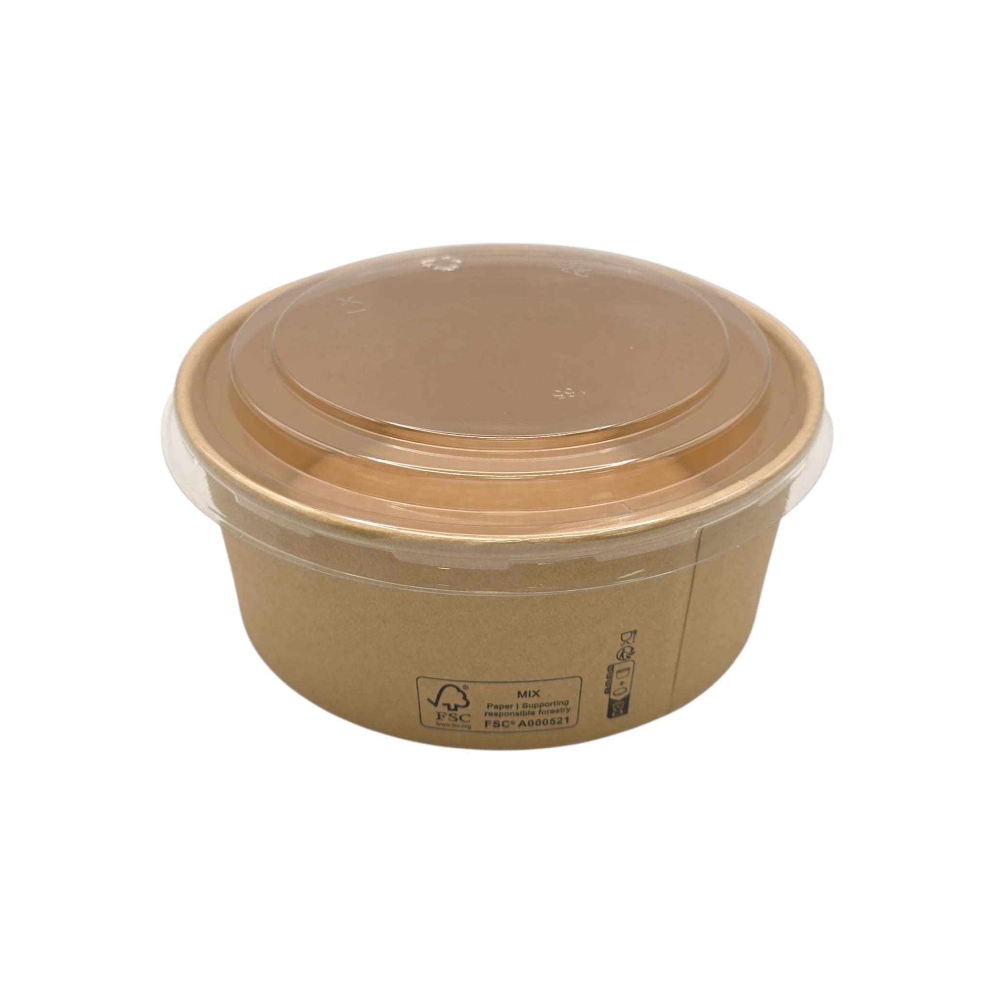 Kraft salade bowls 1100ml leakproof takeaway containers for hot and cold foods