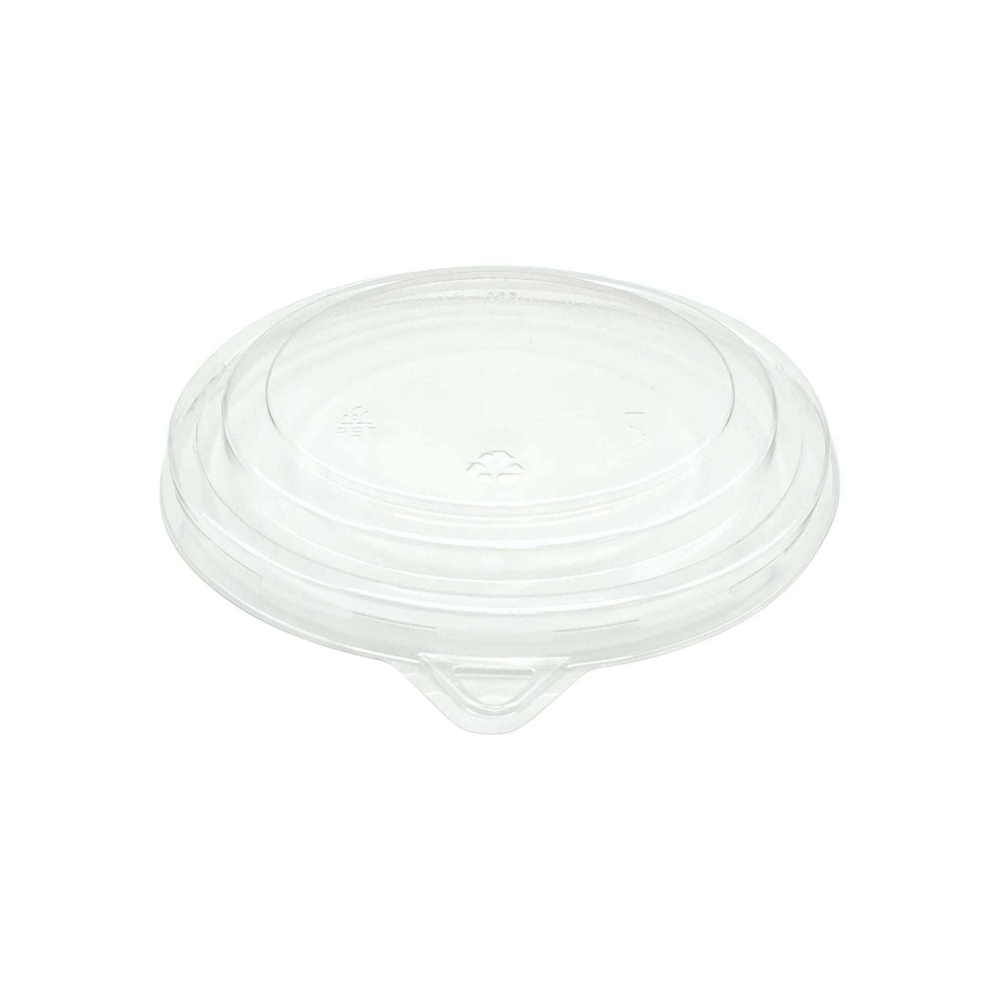 Transparante PET deksel voor salade en poke bowls 1200ml/1100ml Ø165mm, stevige lekvrije sluiting, verpakking van 300 stuks
