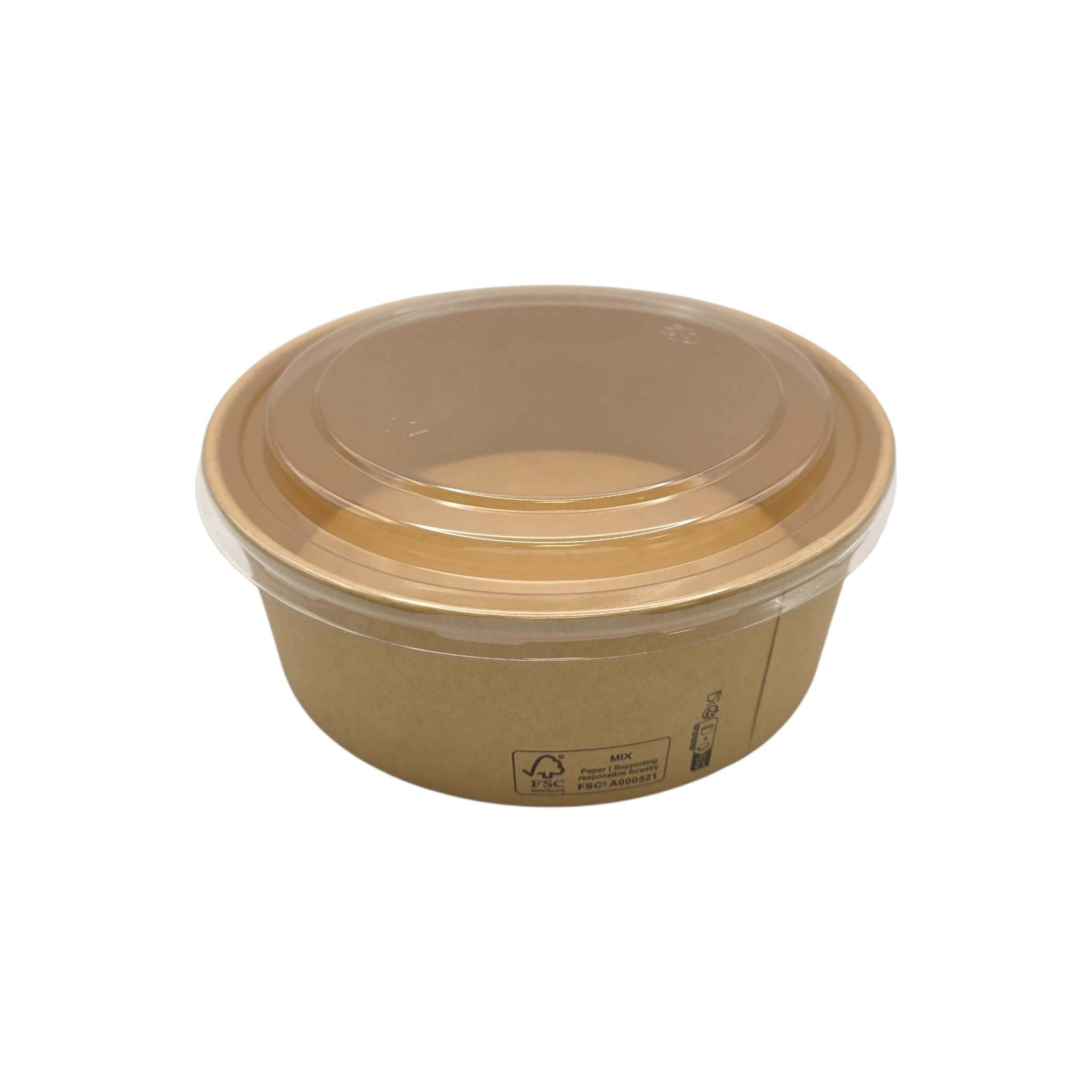 300x Salade Poke Bowl 900ml 30oz Ø185mm kraft