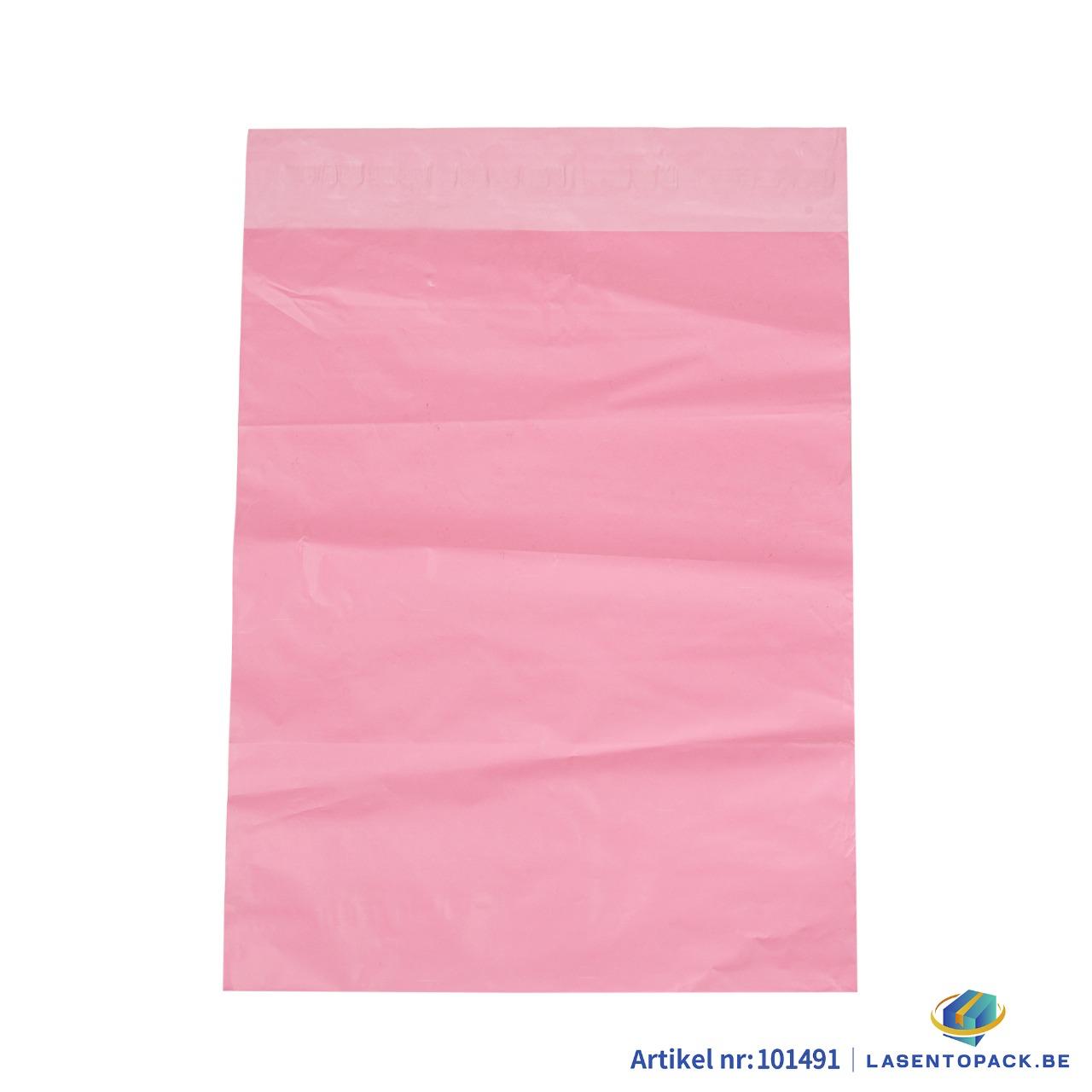 100x Coex verzendzak - 250mm x 350mm Kleur Rose