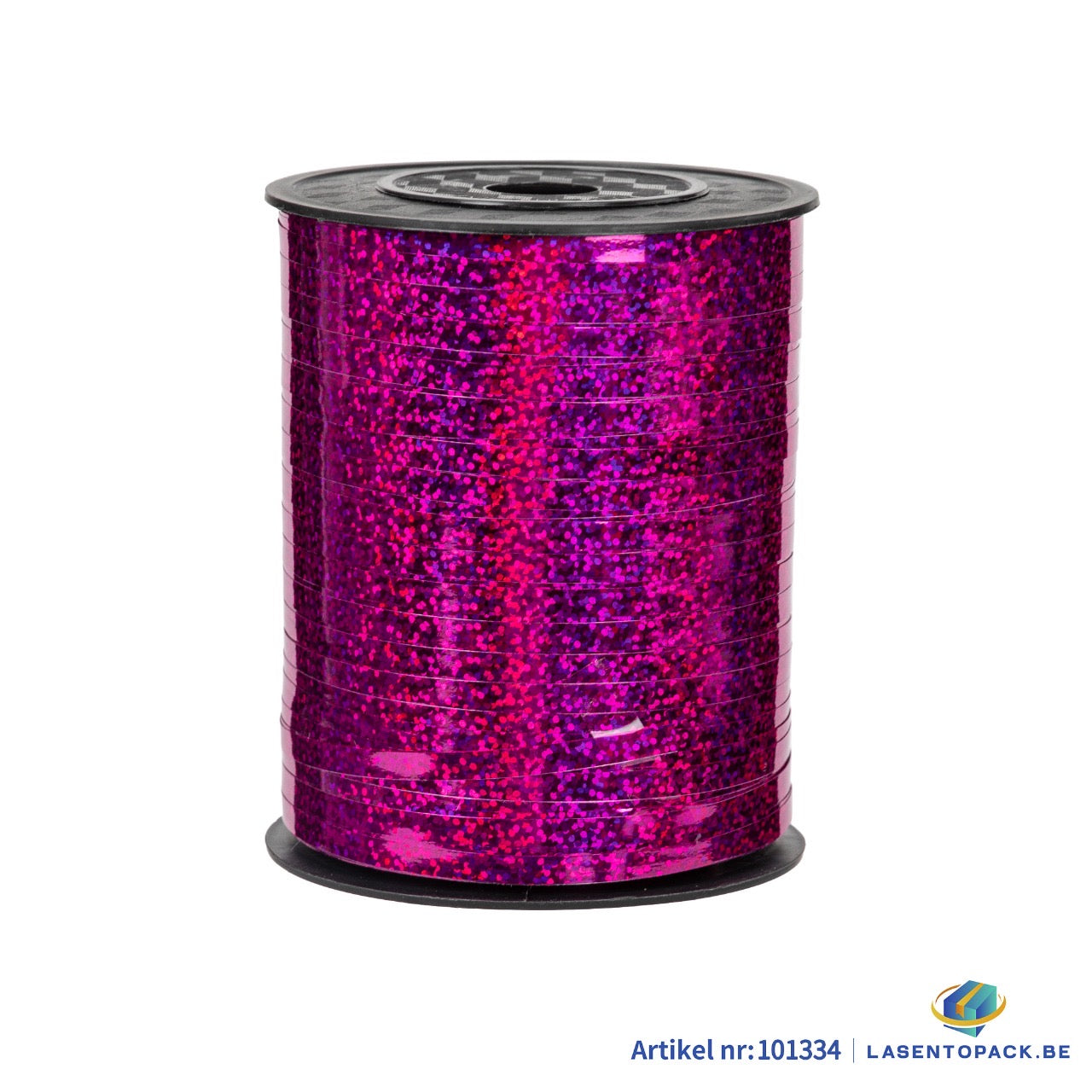 Krullint 5 mm x 500 m – Metallic Fuchsia met Holografische Glans