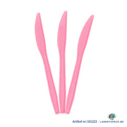 24x Herbruikbare Mes 170mm PP Roze