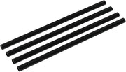 500x Herbruikbare Cocktail Rietjes Recht 16 cm x 6 mm – PP – Zwart