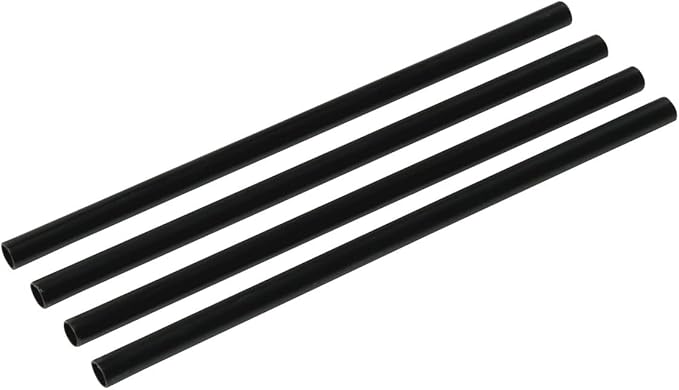 Herbruikbare Cocktail Rietjes recht 16 cm x 6mm PP – Duurzaam en Sterk Zwart 10.000 stuks