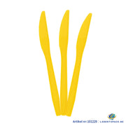 24x Herbruikbare Mes 170mm PP Geel