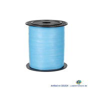 Krullint 5 mm breed luchtblauw krullint rol 200 m lang voor decoratie en verpakking