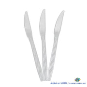 24x Herbruikbare Mes 170mm PP Transparant